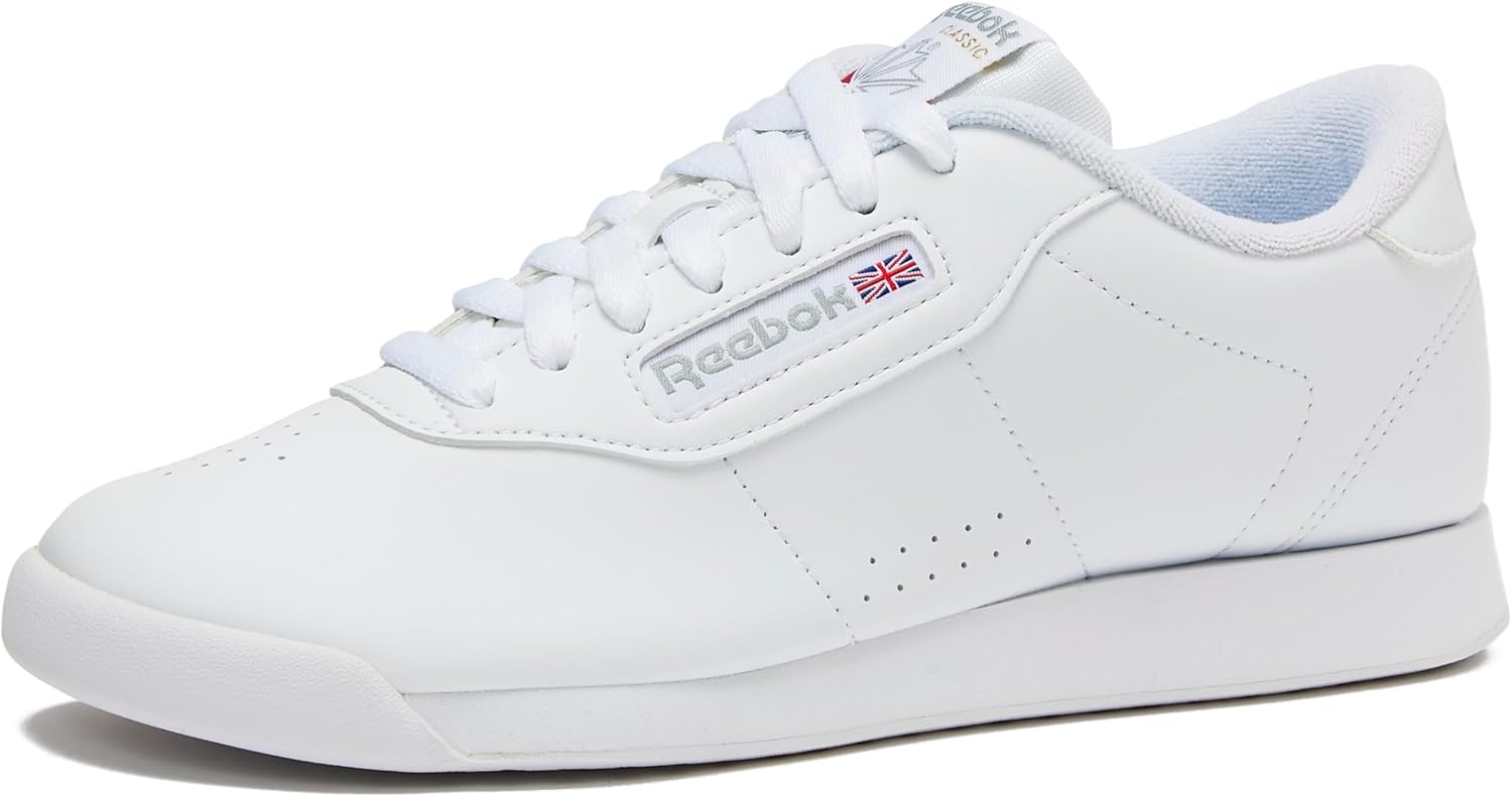 Reebok Women's Princess Sneakers, Comfortable Walking or Tennis Shoes