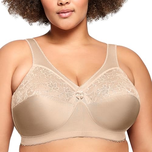 Glamorise Full Figure Plus Size MagicLift Original Support Bra Wirefree #1000