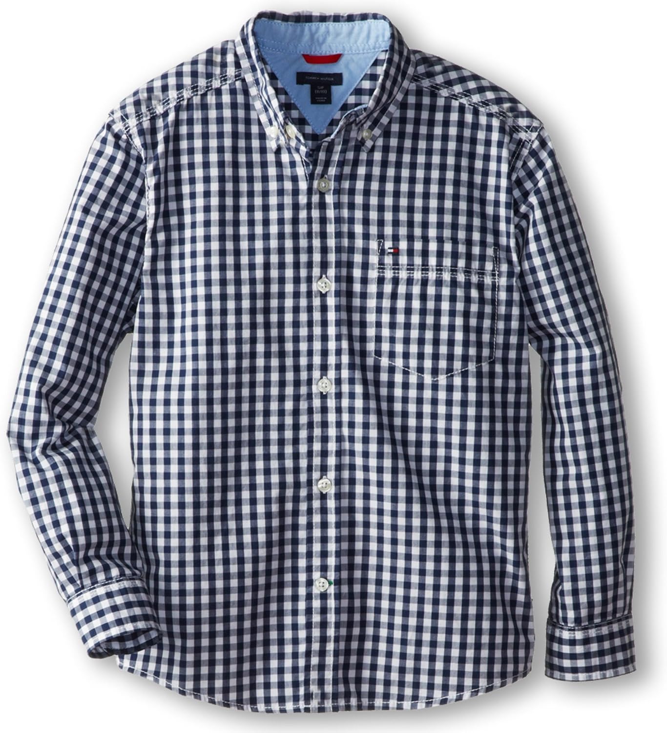 Tommy Hilfiger Boys' Long Sleeve Woven Button-down Shirt