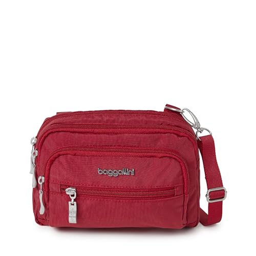 Baggallini Triple Zip Small Crossbody