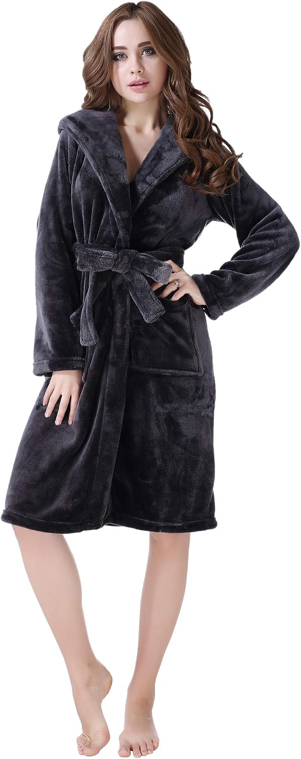 Richie House Plush Soft Warm Fleece Bathrobe RH1591