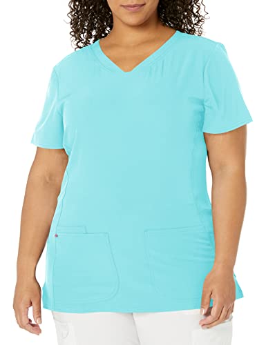 HeartSoul Scrubs for Women V-Neck Medical Top with Moisture Wicking and 360 Stretch Technology - 20710