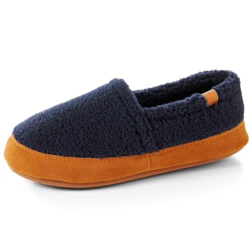 Acorn Womens Moc Slippers with Comfortable Cloud-Like Feel, Soft and Cozy Uppers and Non-Slip Sole