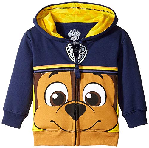 PAW Patrol Boys' Toddler Big Face Zip-up Hoodie