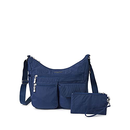 Baggallini Everywhere Bagg Crossbody Women 11x9 Lightweight Nylon Hobo Water-Resistant Travel Bag W/RFID
