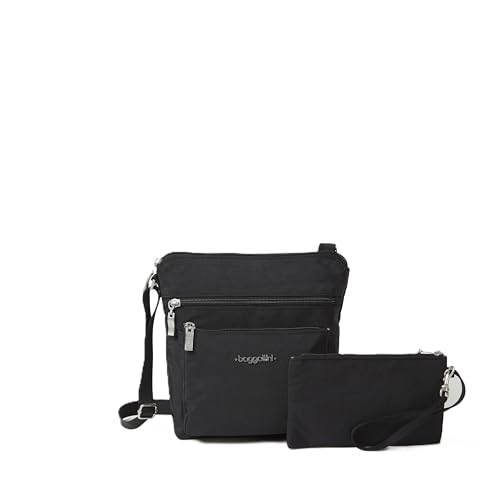 Baggallini Pocket Crossbody Bags for Women 8x8 Small Lightweight Durable Water-resistant Travel Purse W/Rfid