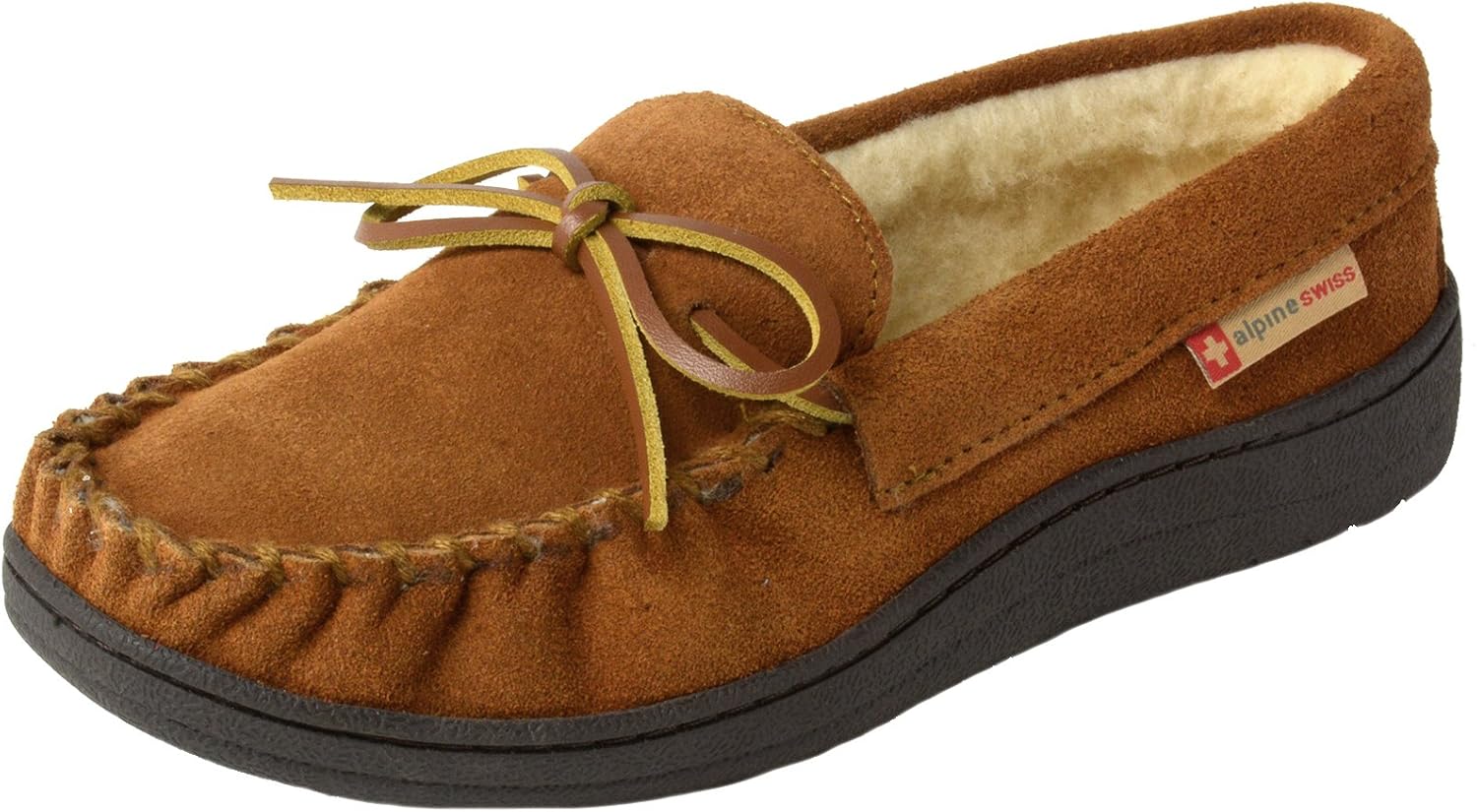 Alpine Swiss Sabine Moccasin Slippers