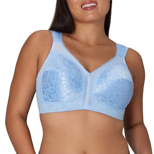 Playtex Women's Wireless Bra, 18 Hour Plus-Size Bras Available, Full Coverage, Smoothing, 4693, Single or 2-Pack