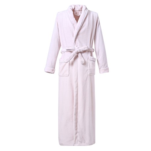 Richie House Women's Plush Soft Warm Fleece Bathrobe RH1591