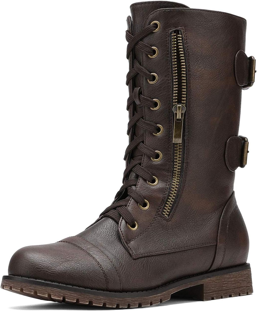 DREAM PAIRS Mid Calf Combat Boots (alt ASIN)