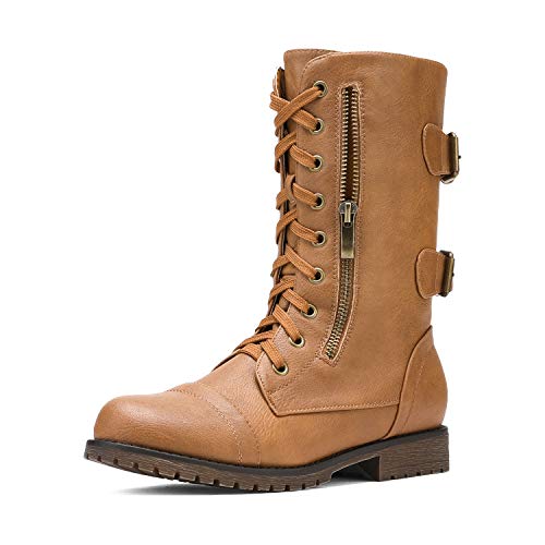 DREAM PAIRS Lined Combat Boot (B01GEZOD5C)
