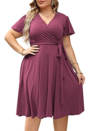 Nemidor Plus Size V‑Neck Midi