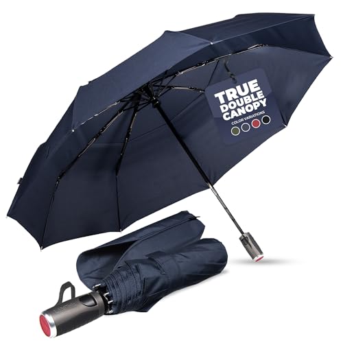 LifeTek Blue Travel Umbrella