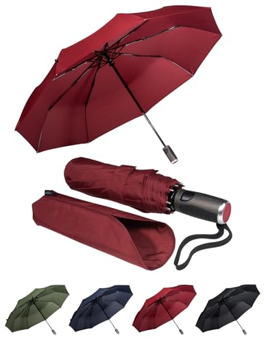 LifeTek Red Travel Umbrella