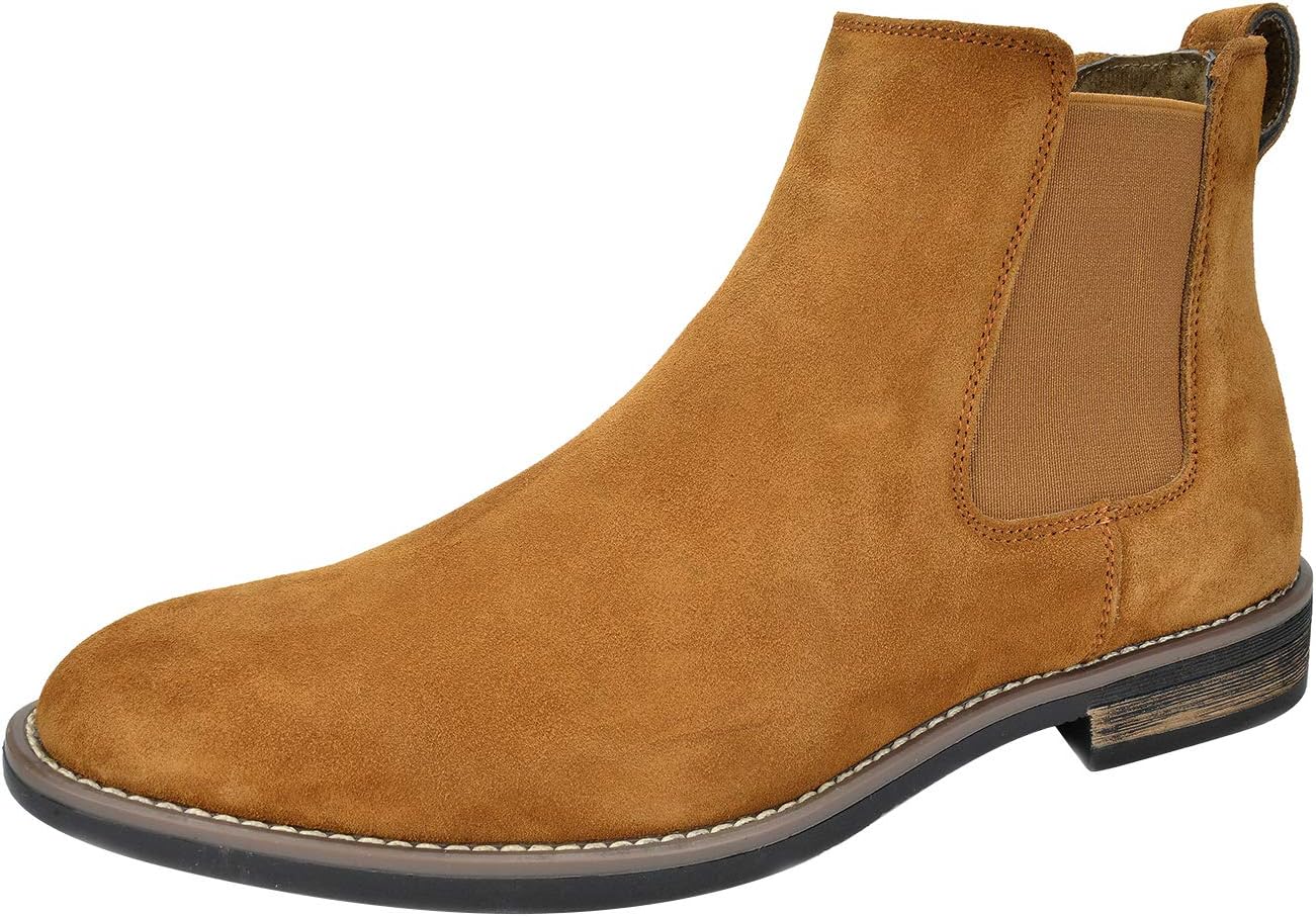 Bruno Marc Men's Suede Chelsea (Layering-Friendly)