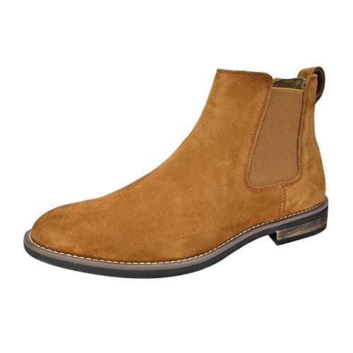 Bruno Marc Men's Suede Leather Chelsea Ankle Boots