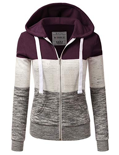 DOUBLJU Lightweight Thin Zip-Up Hoodie