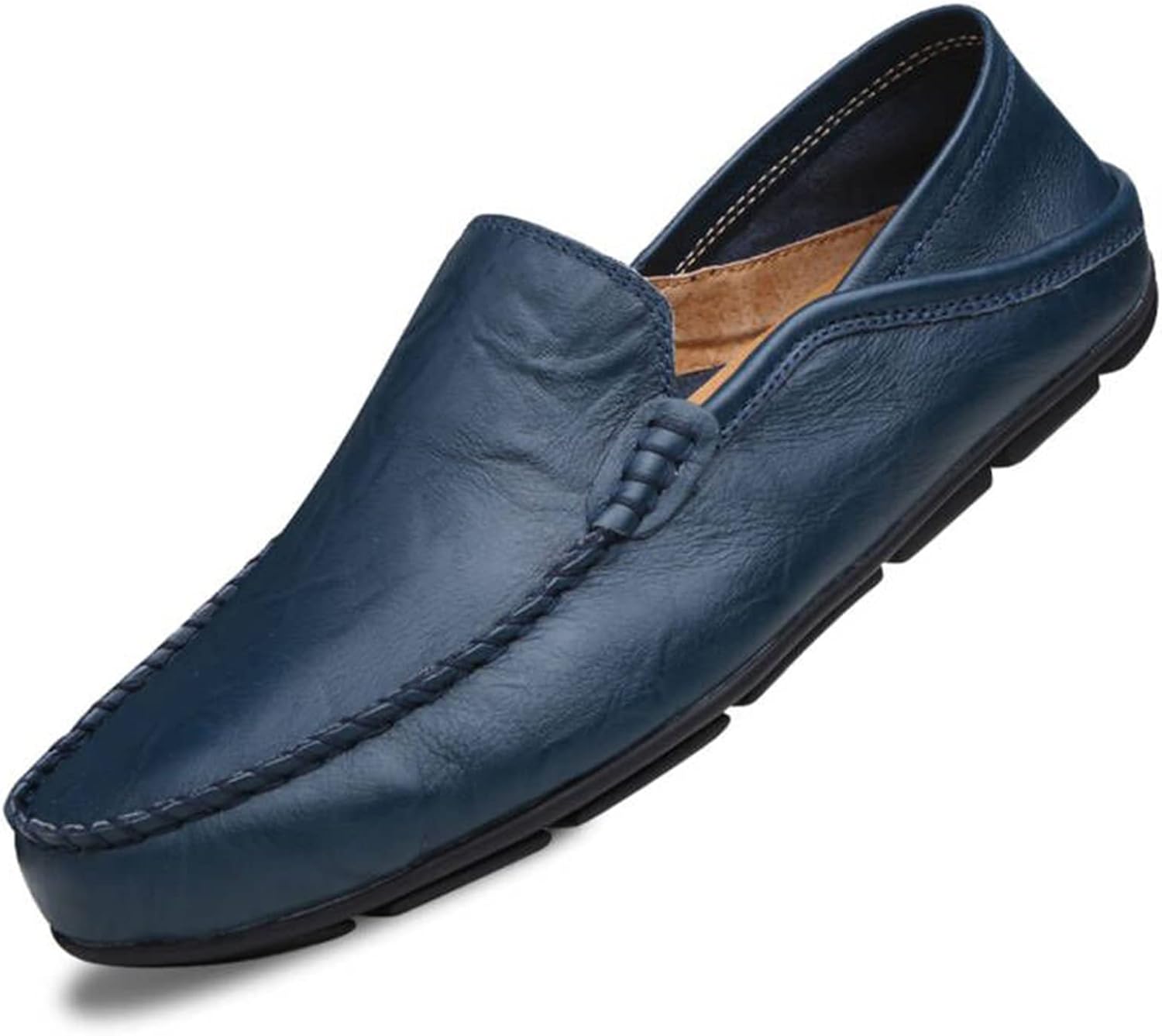 Go Tour Men's Premium Genuine Leather Casual Slip on Loafers