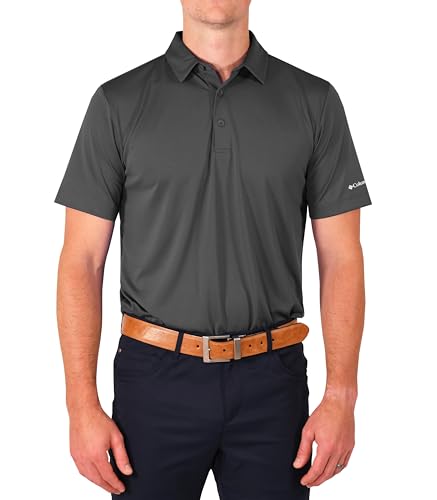 Columbia Men's Golf Drive Polo Shirt Omni Wick Performance Breathable Short Sleeve