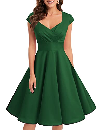 Bbonlinedress Women Short 1950s Retro Vintage Cocktail Party Swing Dresses