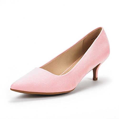 DREAM PAIRS Women's Pumps Kitten Heel Pointed Toe Shoes for Women Comfortable Office Work Dress Shoes