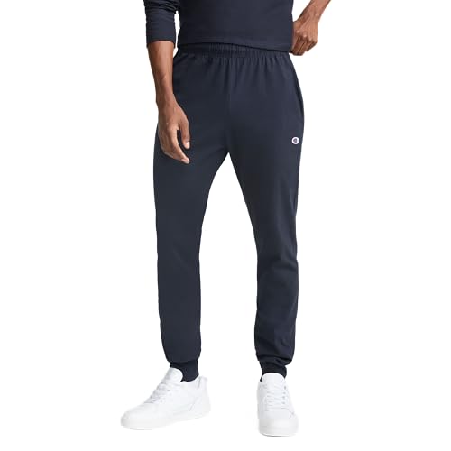 Champion Men's Joggers, Everyday Cotton, Lightweight Lounge Knit Pants for Men, 31"