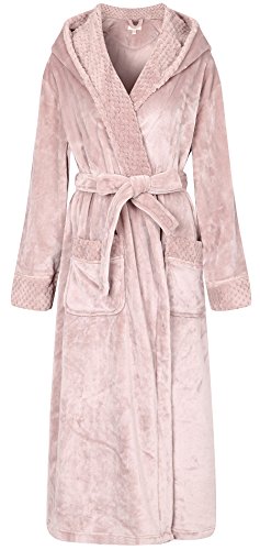 Richie House Women's Plush Soft Warm Fleece Bathrobe Robe RH1591 (B074T8W8CY)