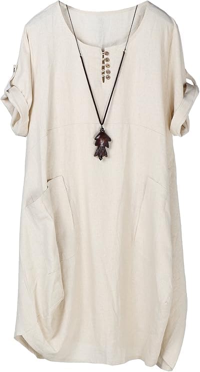 Minibee Ruffle Oversize Casual Midi Dress