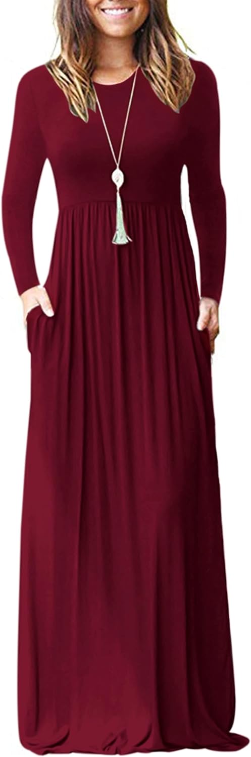 AUSELILY Women's Long Sleeve Dress