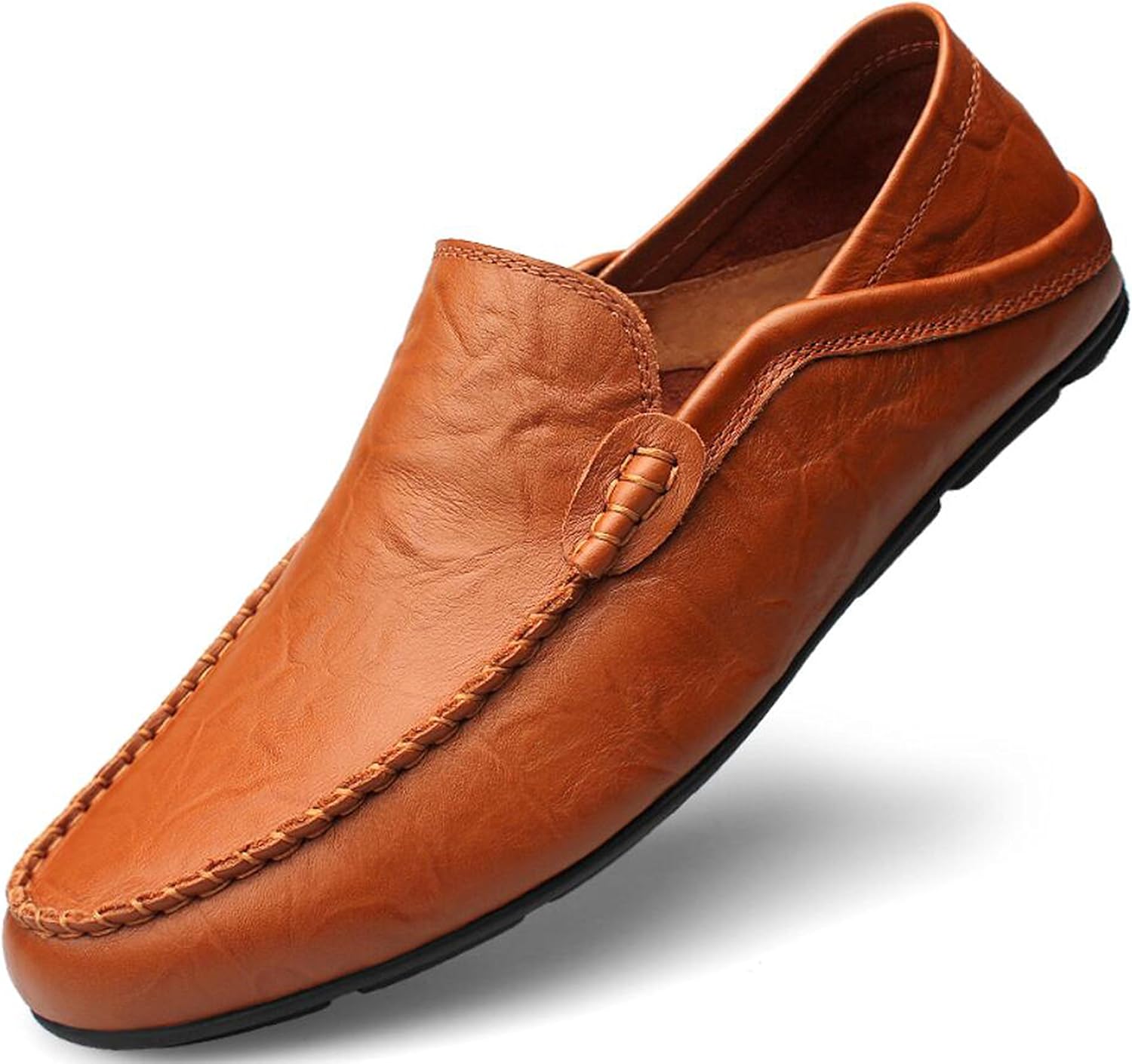 Go Tour Men's Premium Genuine Leather Casual Slip on Loafers