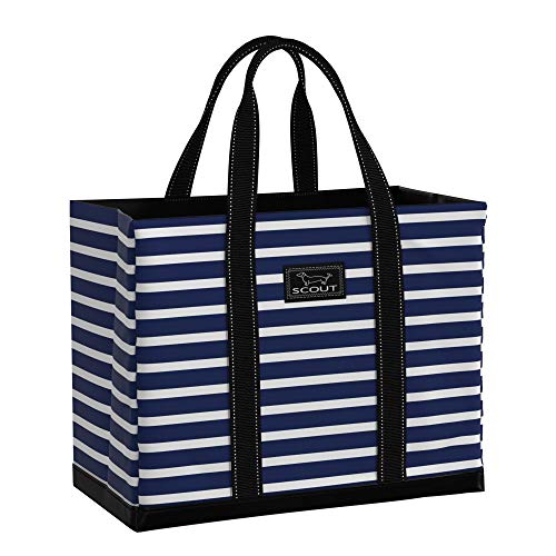 SCOUT Original Deano Tote Large - Durable Lightweight Open Top Beach, Pool & Lake Bag, Inside Zip Pocket, Folds Flat