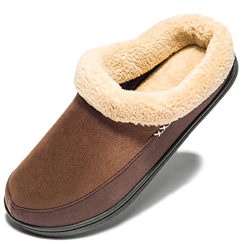 NewDenBer Men's Warm Memory Foam Slippers