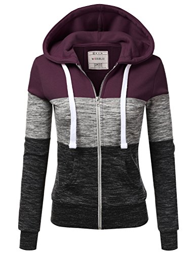 DOUBLJU Lightweight Thin Zip-Up Hoodie