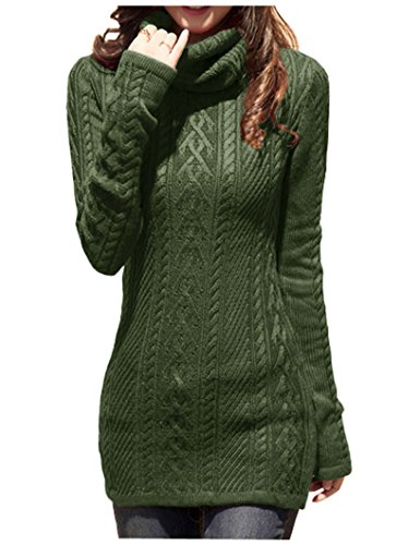 v28 Polo Neck Cable Knit Dress