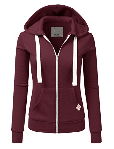 DOUBLJU Lightweight Thin Zip-Up Hoodie Jacket for Women with Plus Size