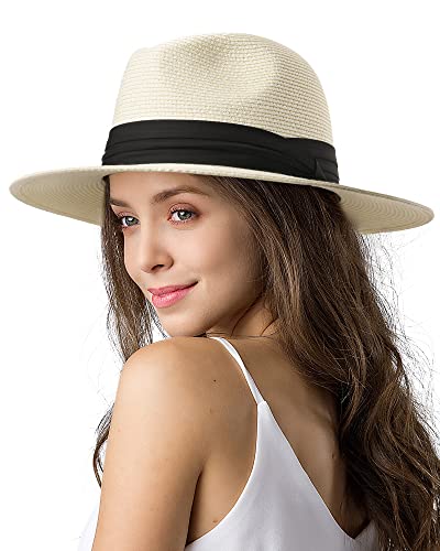 FURTALK Foldable Straw Fedora