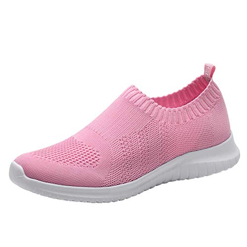 konhill Women's Slip On Sneakers Non Slip Walking Shoes Breathable Mesh Work Casual Lightweight Tennis Workout Shoes