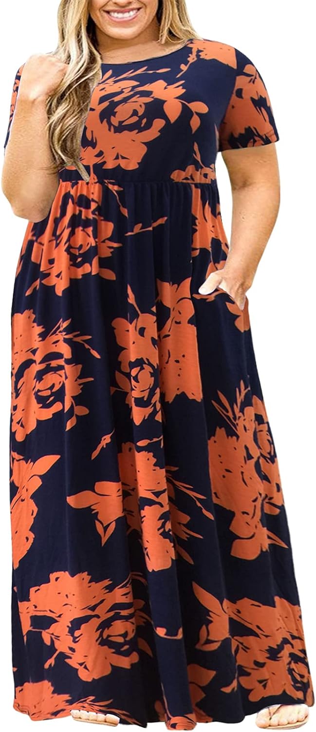 Nemidor Plus Size Maxi Dress