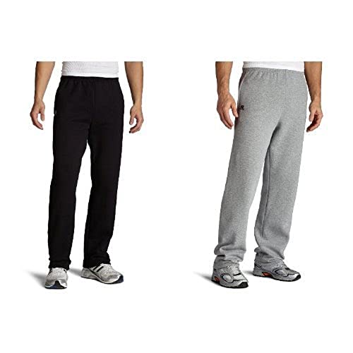 Russell Athletic Men's Dri Power Fleece Open Bottom Sweatpants with Pockets, Relaxed Fit, Moisture Wicking