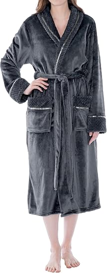 PAVILIA Soft Plush Women Fleece Robe