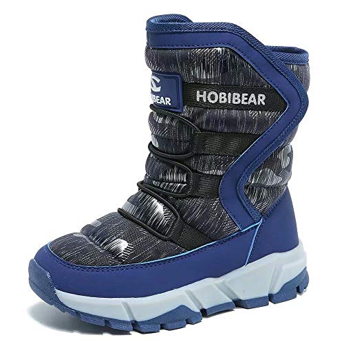 GUBARUN Boys Snow Boots Winter Waterproof Slip Resistant Cold Weather Shoes (Toddler/Little Kid/Big Kid)