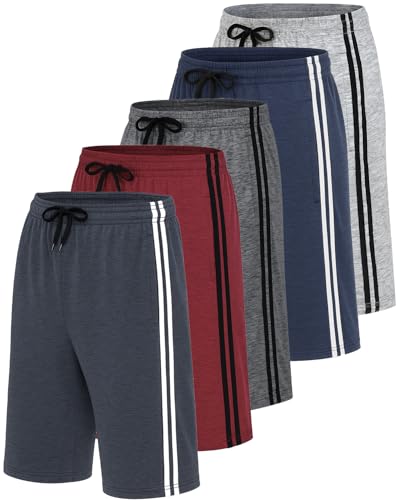 Real Essentials 5 Pack Active Quick Dry Fit Shorts