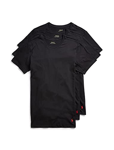 POLO Ralph Lauren Men's Slim Fit Cotton Crew Undershirts 3 Pack