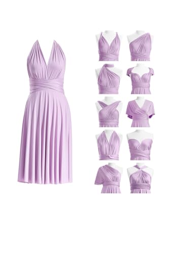 Short Infinity Bridesmaid Dresses Convertible Wrap Midi Multiway Dress