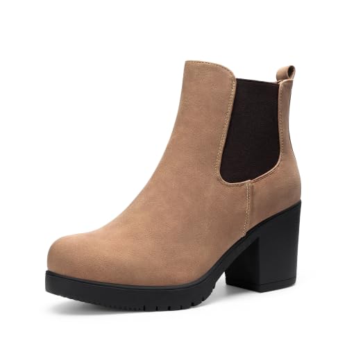 DREAM PAIRS Chelsea Chunky Heel