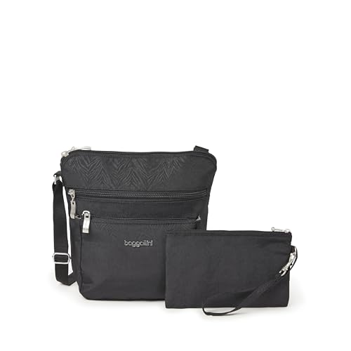 Baggallini Pocket Crossbody Bags for Women 8x8 Small Lightweight Durable Water-Resistant Travel Purse W/RFID