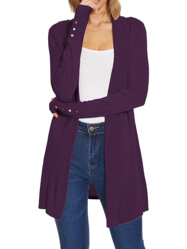 Spicy Sandia Women's Cardigan Sweaters Long Dressy Casual Lightweight Open Front Knit Cardigans for Spring Early Fall