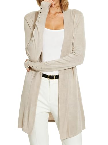 Spicy Sandia Women's Cardigan Sweaters Long Dressy Casual Lightweight Open Front Knit Cardigans for Spring Early Fall