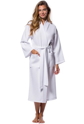 Turquaz Waffle Kimono Robe (Full-Length)