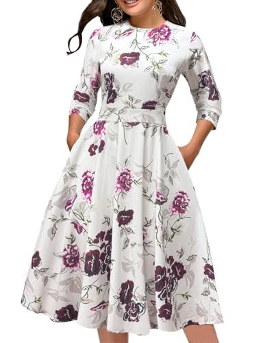 Simple Flavor Stretch Floral Midi